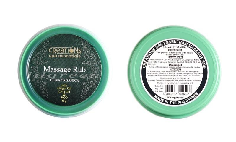 MASSAGE RUB- OLIVA ORGANICA (GREEN)